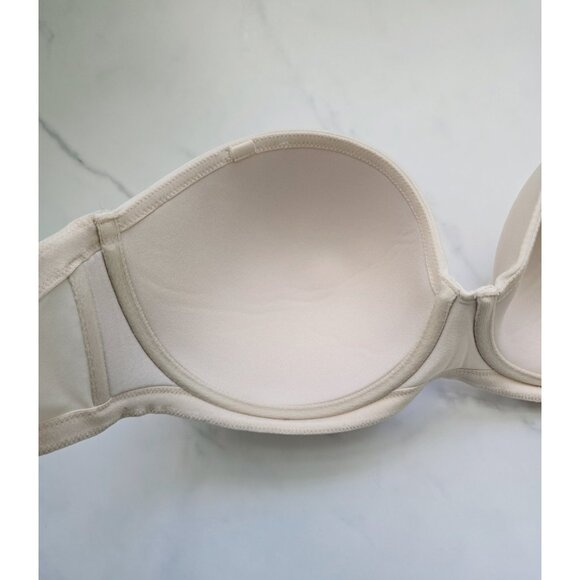 Wacoal Red Carpet Strapless Underwire Full Coverage 854119 Lined Beige Bra 40DD - Picture 7 of 10